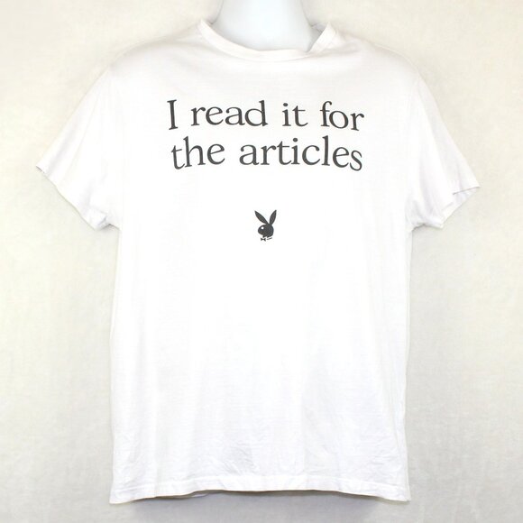 Playboy Graphic Cherry Lips T-Shirt Mens Large - Picture 2 of 7